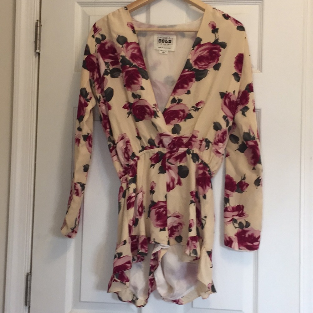 Stone Cold Fox silk Jumper Romper